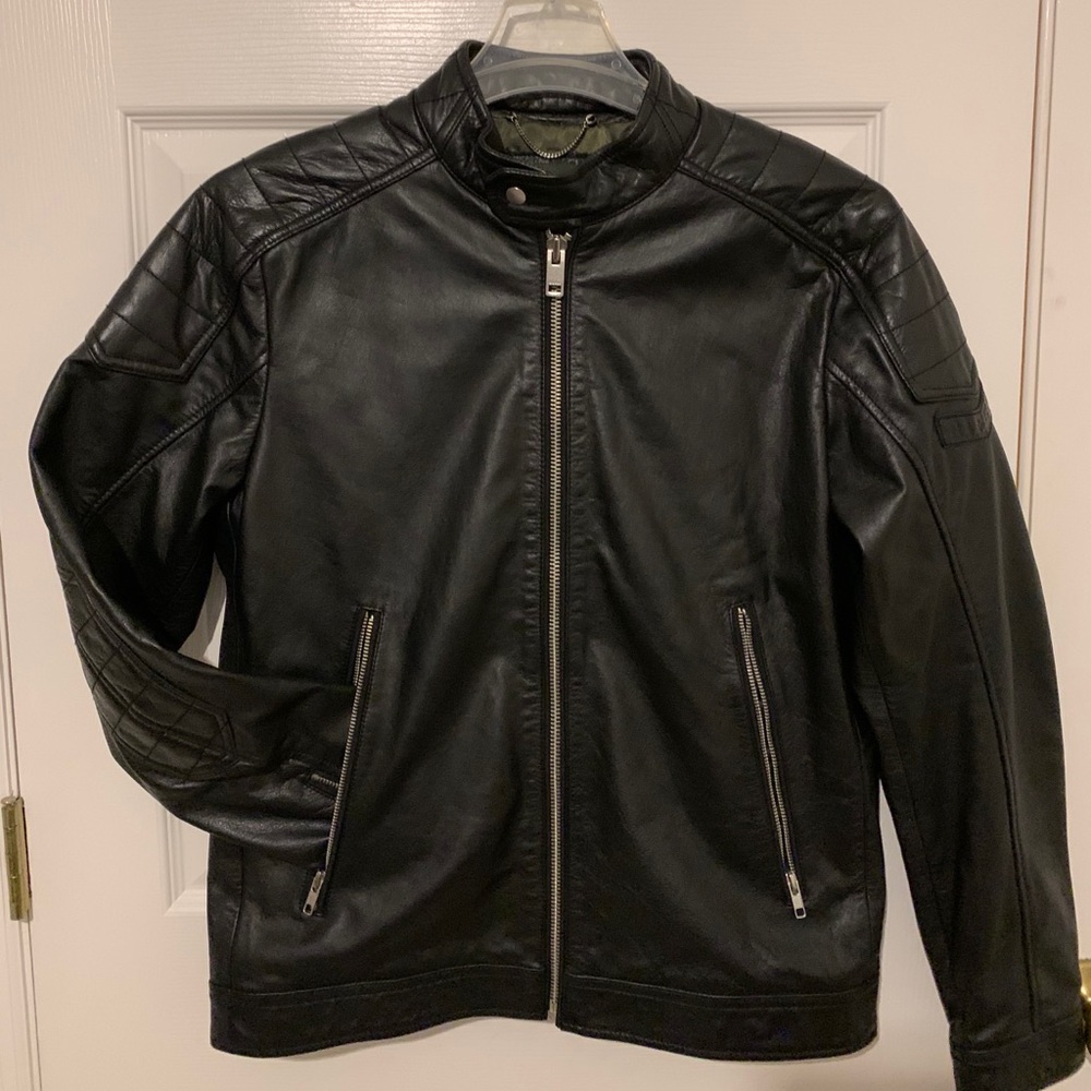 Diesel Black Leather Jackef